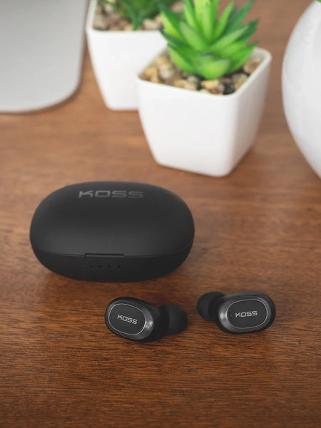 Koss TWS250i True Wireless Ear Buds on desk